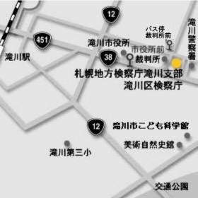 滝川支部周辺地図