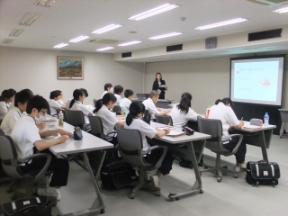 羽島市立中央中学校に対する広報の様子