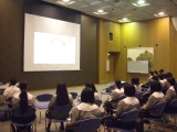 写真：広報活動の様子（古川学園高等学校３年生）