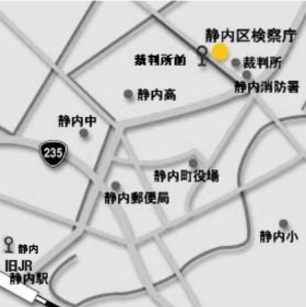 浦河支部周辺地図